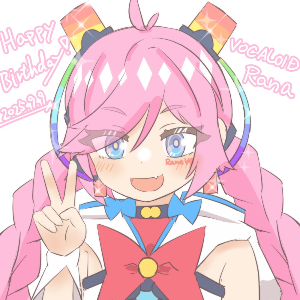 1girl, :d, blue_eyes, blush, bow, bowtie, braid, braided_twintails