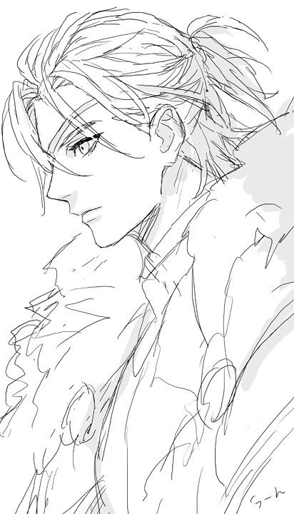 11mtri, 1boy, cape, closed_mouth, dimitri_alexandre_blaiddyd, dimitri_alexandre_blaiddyd_(timeskip), eyelashes, eyepatch