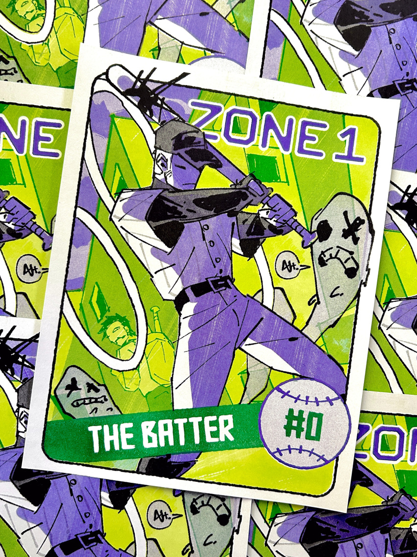 2boys, absurdres, add-on_(off), alt_text, bag, baseball_bat, baseball_cap, baseball_cards