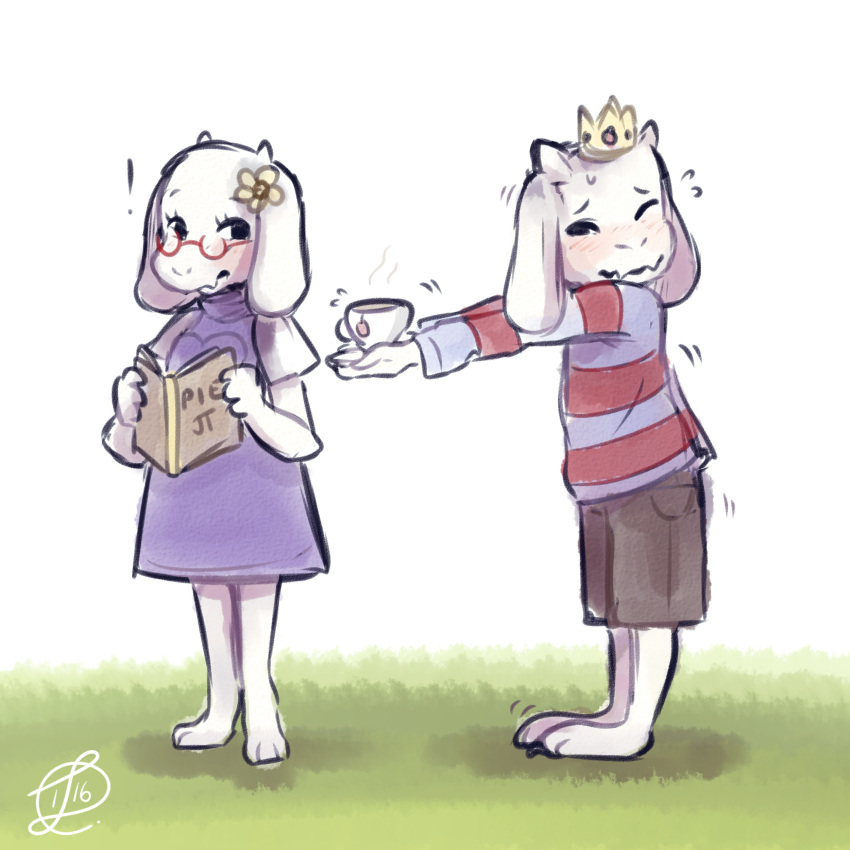 1:1, 1boy, 1girl, 2016, 2d, aged_down, animal_ears, anthro