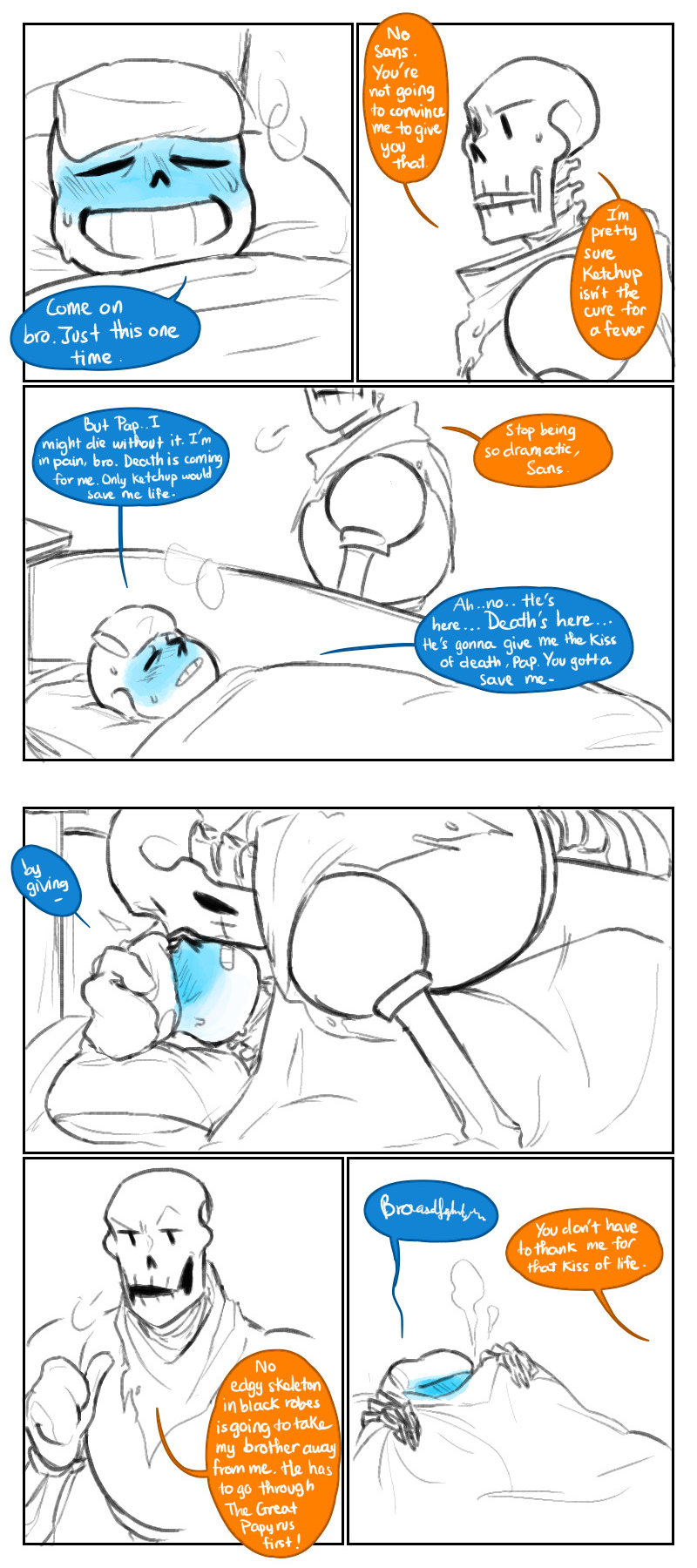 2017, 2boys, 2d, armor, bed, bent_over, blanket, brothers