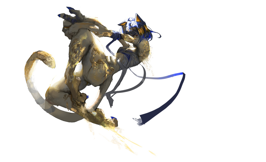 1girl, absurdres, animal, animal_crossing, animal_ears, animal_hands, ankha_(animal_crossing), bandages