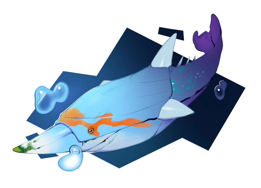 absurdres, air_bubble, animal_focus, bubble, combos_&amp;_doodles, highres, original, pteraspis