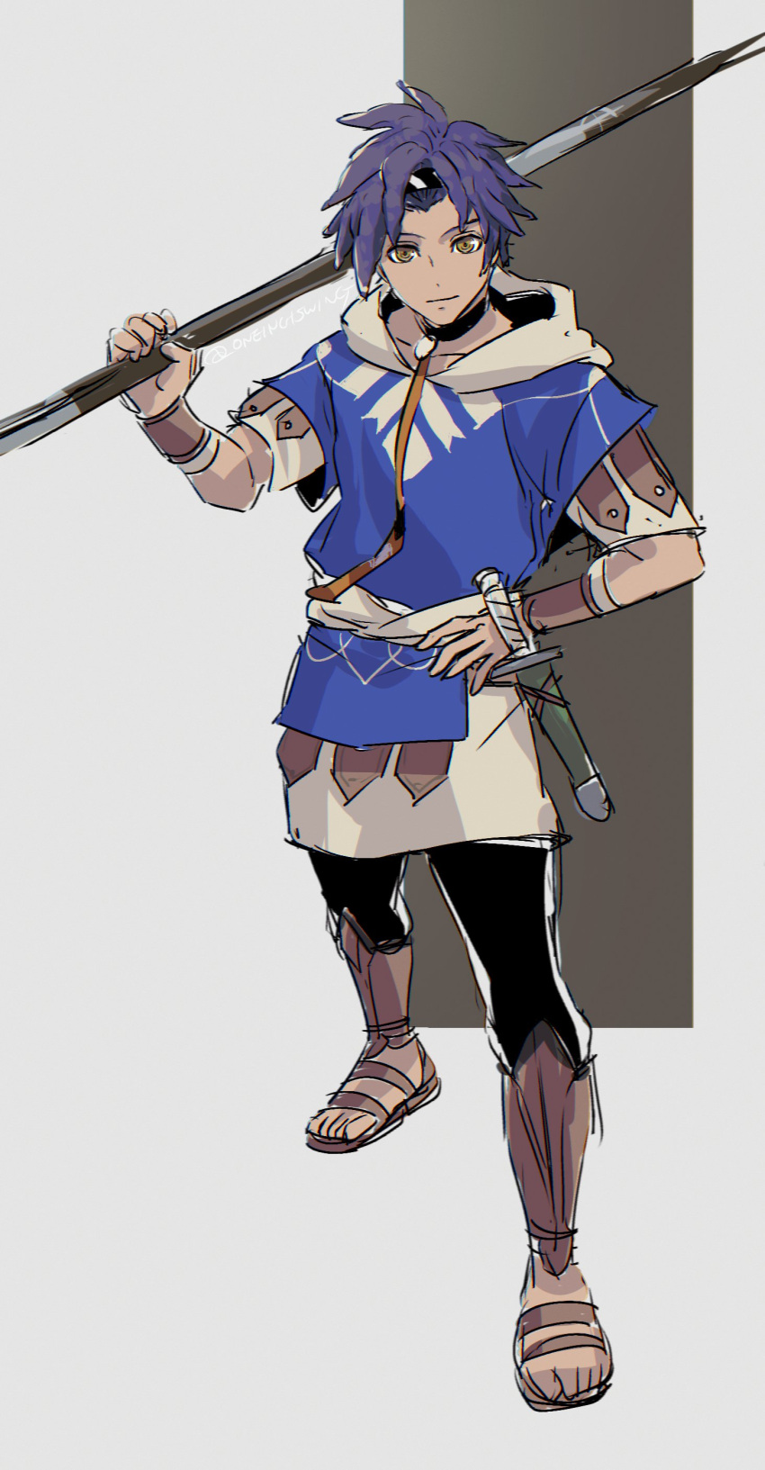 1boy, absurdres, blue_hair, brown_eyes, cai_(fire_emblem), closed_mouth, fire_emblem, fire_emblem:_fortune's_weave