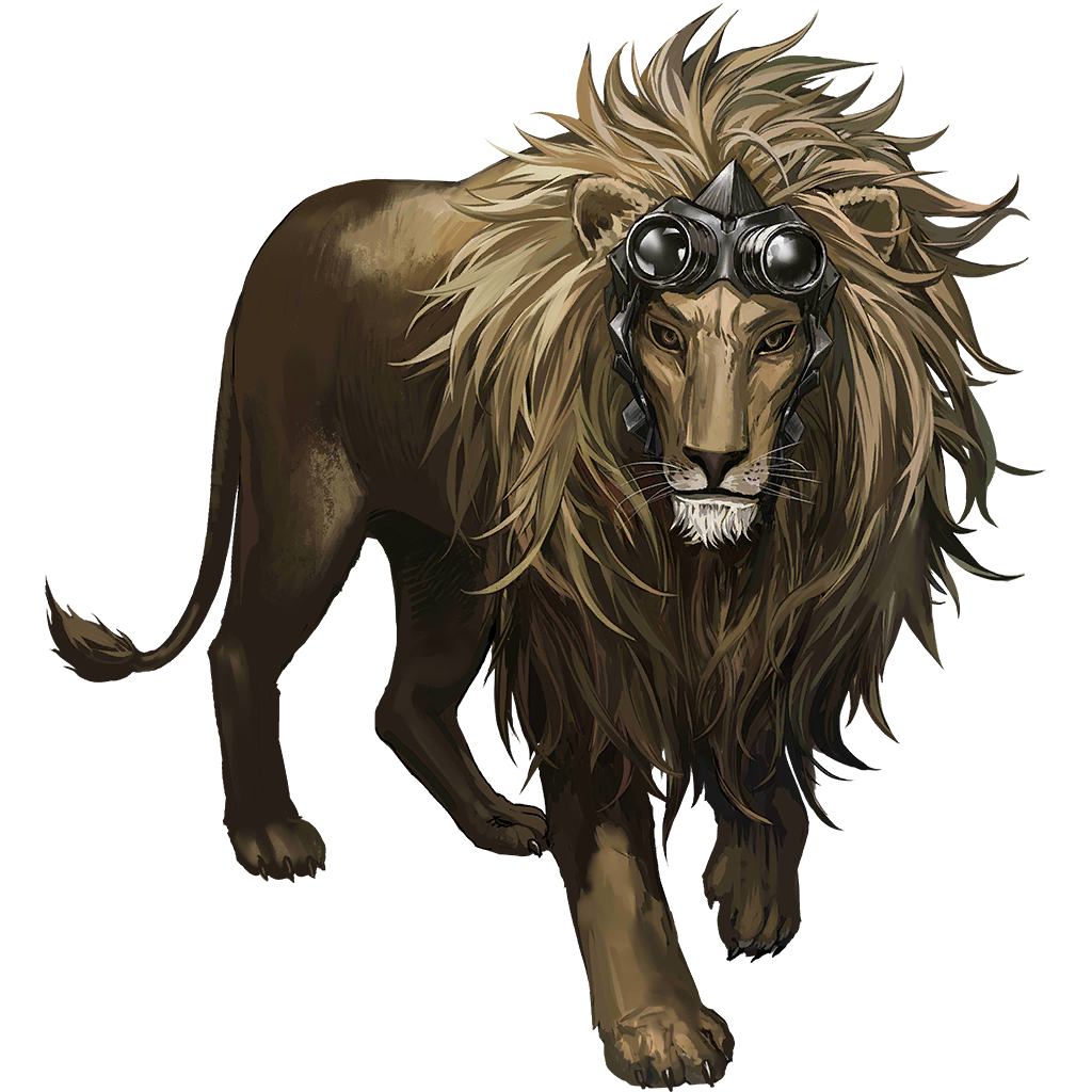 animal, arknights, gawain_(arknights), infukun, lion, no_humans, official_art, simple_background