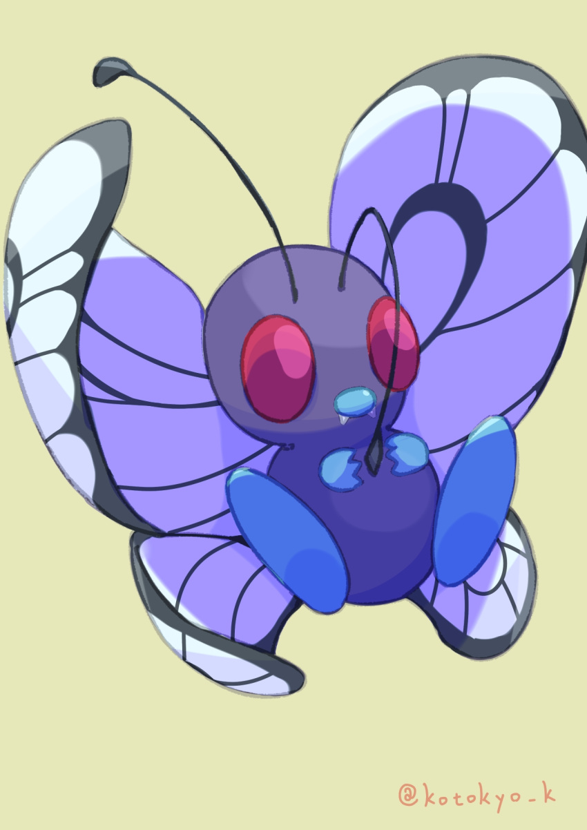 antennae, artist_name, bug, butterfly, butterfree, highres, kotokiyou, no_humans