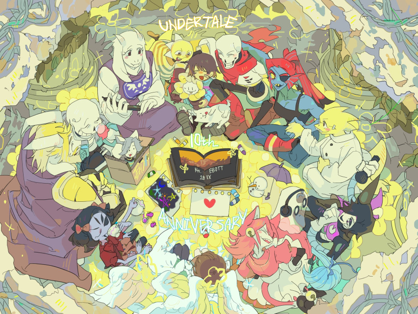 alphys, angel, angel_wings, animal_ears, anniversary, annoying_dog, asgore_dreemurr, asriel_dreemurr