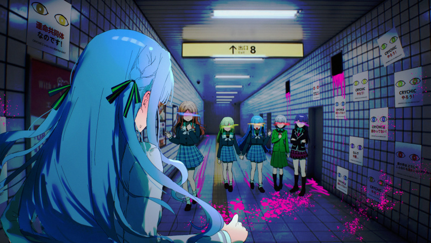 6+girls, absurdres, bang_dream!, bang_dream!_it's_mygo!!!!!, birthday1730225, black_shirt, black_socks, blazer