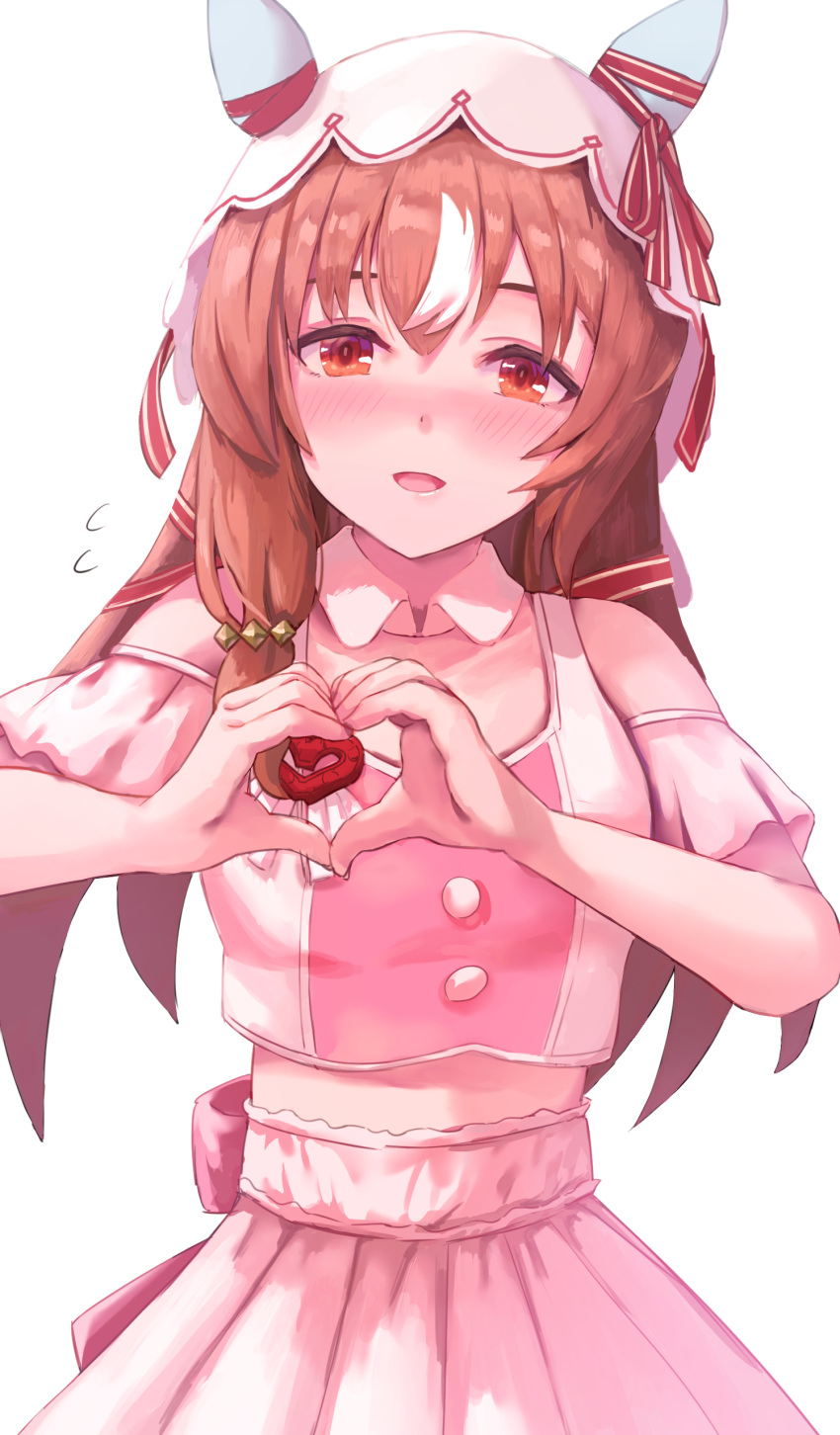 1girl, absurdres, animal_ears, bare_shoulders, blush, bow, brown_hair, clothing_cutout