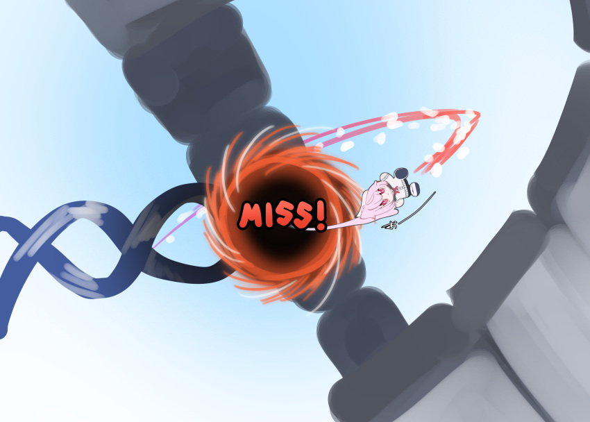 1girl, absurdres, black_hole, blue_archive, blue_sky, cardigan, chibi, commentary_request