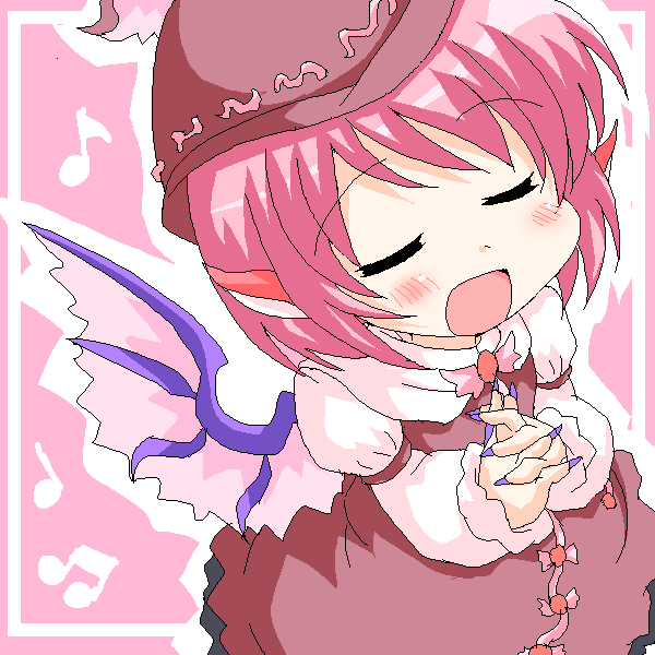 aliasing, animal_ears, blush, closed_eyes, dress, fingernails, from_above, geetsu