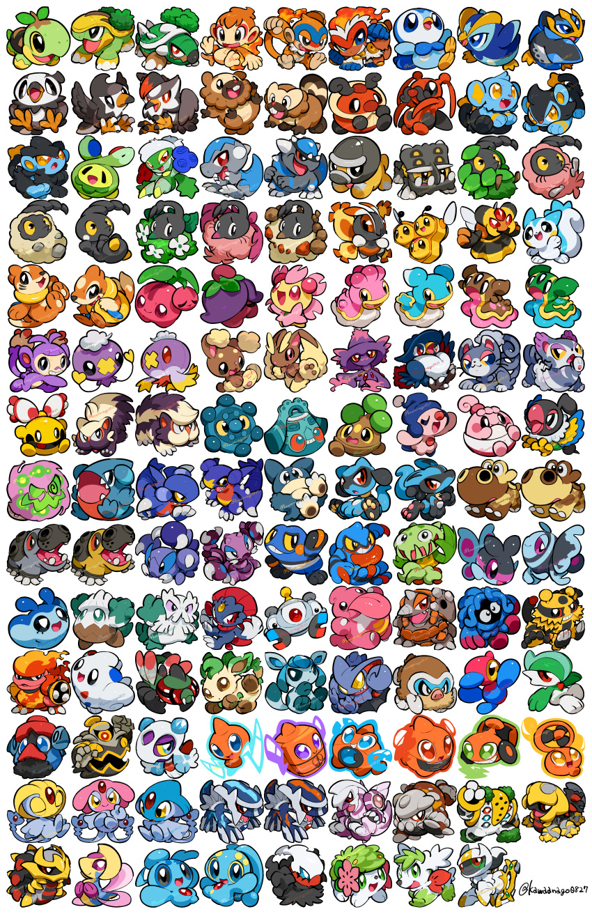 :3, abomasnow, absolutely_everyone, absurdres, antennae, arceus, azelf, bastiodon
