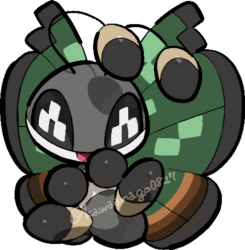 animal_focus, antennae, bug, chibi, chibi_only, commentary_request, full_body, insect_wings