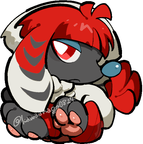 animal_focus, bright_pupils, chibi, chibi_only, closed_mouth, commentary_request, full_body, furfrou