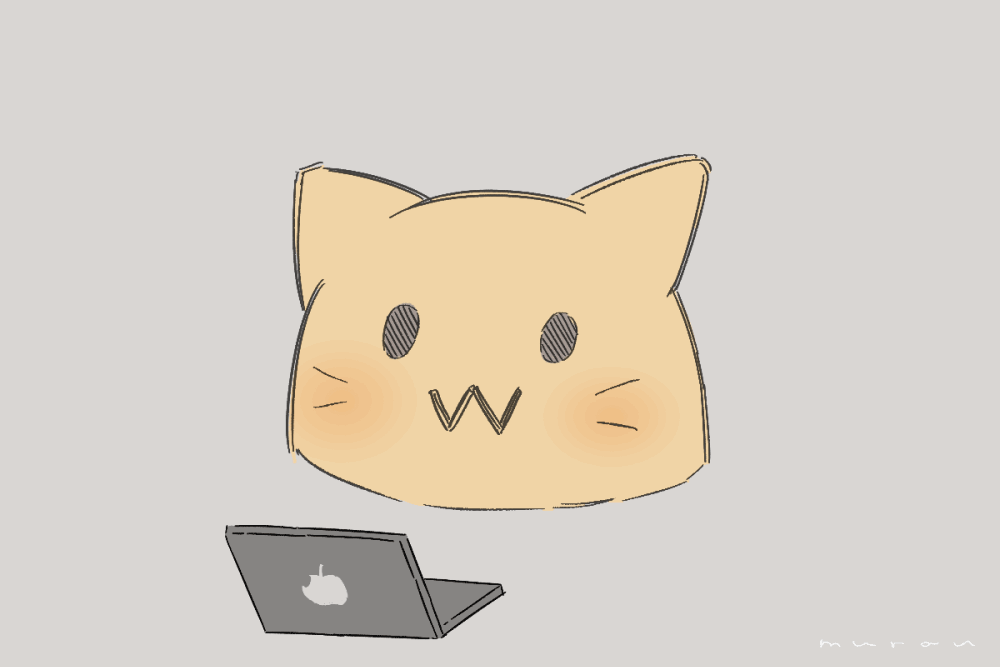 0w0, 1other, animated, animated_gif, blob_(google), blush, commentary, computer
