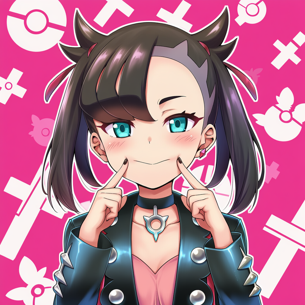 1girl, asymmetrical_bangs, black_choker, black_hair, black_jacket, black_nails, blush, choker