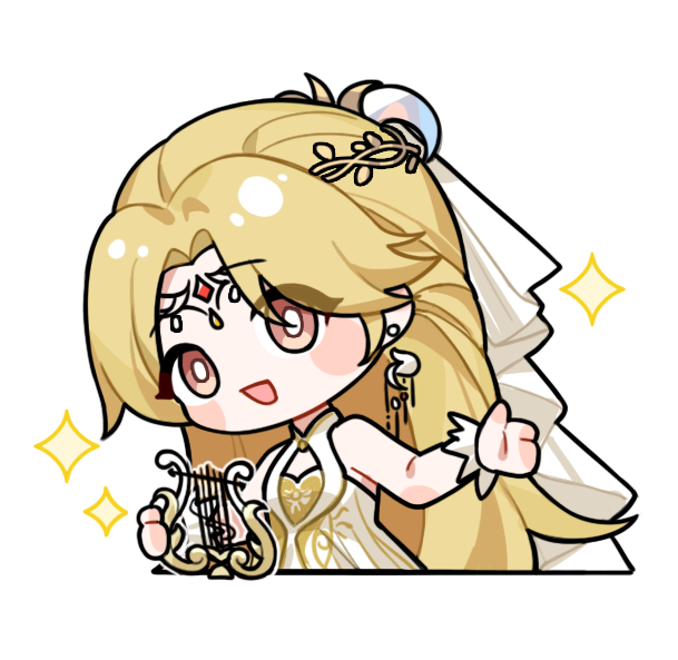 1girl, artist_request, bare_shoulders, bird_earrings, blonde_hair, blush_stickers, bright_pupils, brown_eyes