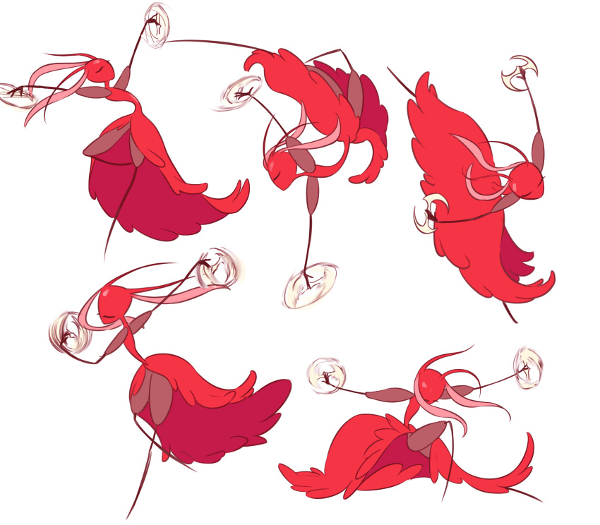 1girl, absurdres, ant_girl, arthropod_girl, closed_eyes, colored_skin, commentary_request, dancing