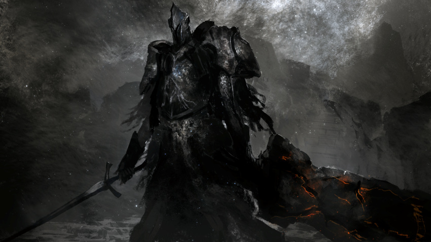 1boy, absurdres, armor, asaki_(asaki_vision), commentary_request, crack, dark_souls_(series), dark_souls_ii