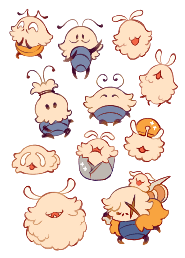 :3, antennae, facial_hair, fioco_virus, flea_(hollow_knight), fleamaster_mooshka_(hollow_knight), grishkin_(hollow_knight), holding