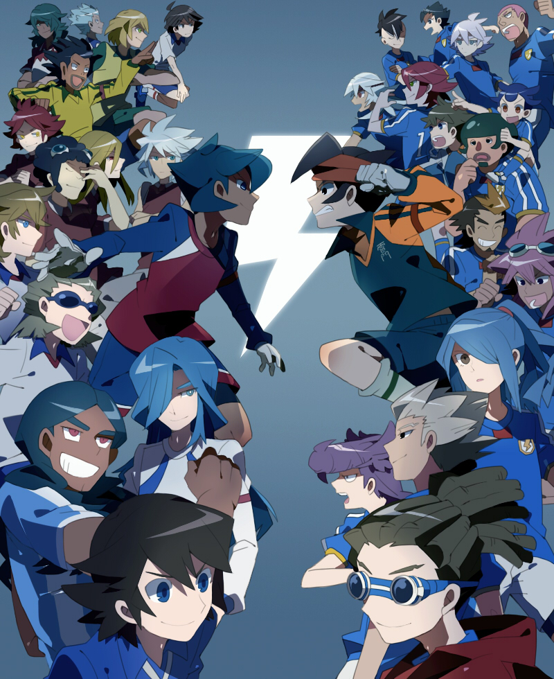 afuro_terumi, bjorn_kyle, chae_chan-soo, domon_asuka, dylan_keith, edgar_valtinas, endou_mamoru, everyone