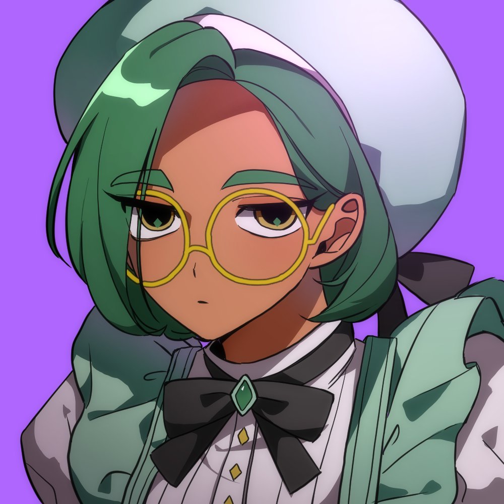 1girl, black_bow, bow, brown_eyes, closed_mouth, commentary, diamond_in_eye, dress
