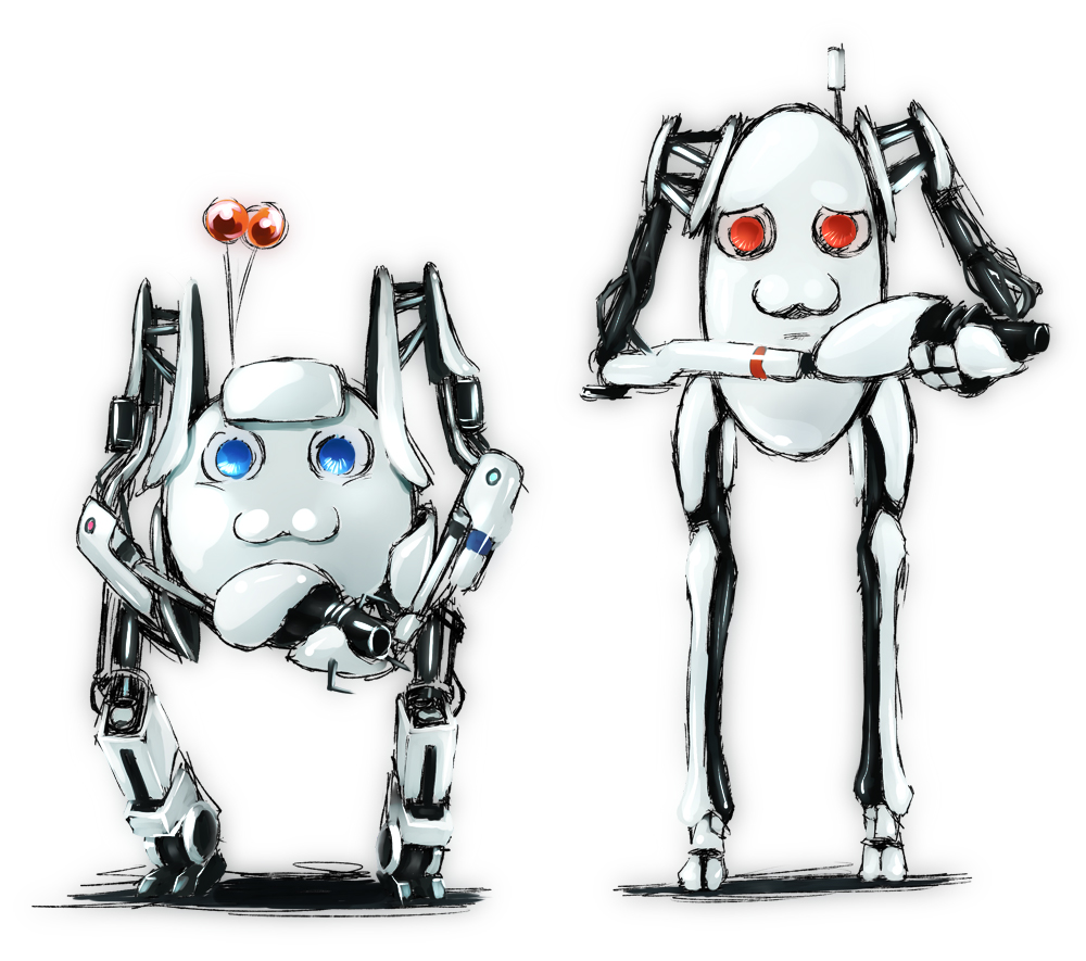 :3, aperture_science_handheld_portal_device, atlas_(portal), blue_eyes, kusaba, p-body, portal, portal_2