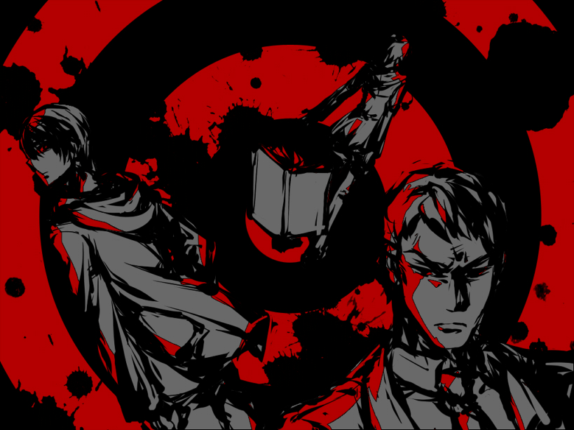 3boys, airyou_no_nie, book, jacket, kirishima_chihiro, kurosawa_keiichi, kyouren_no_utage, multiple_boys