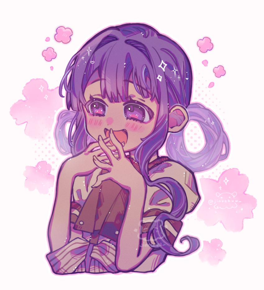 1girl, akane_aoi, aoi_akane, blush, bow, collared_shirt, excited, flower