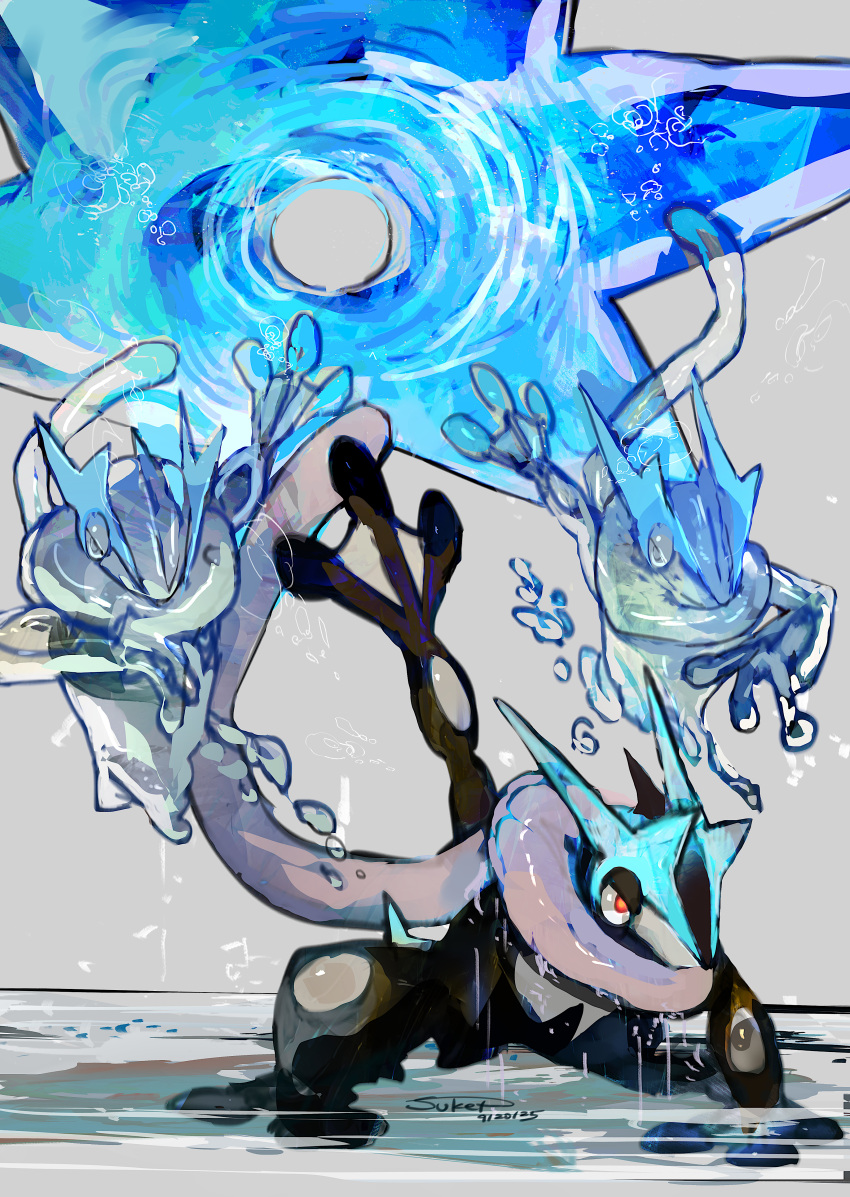 1other, absurdres, clone, commentary_request, dated, frog, furry, greninja