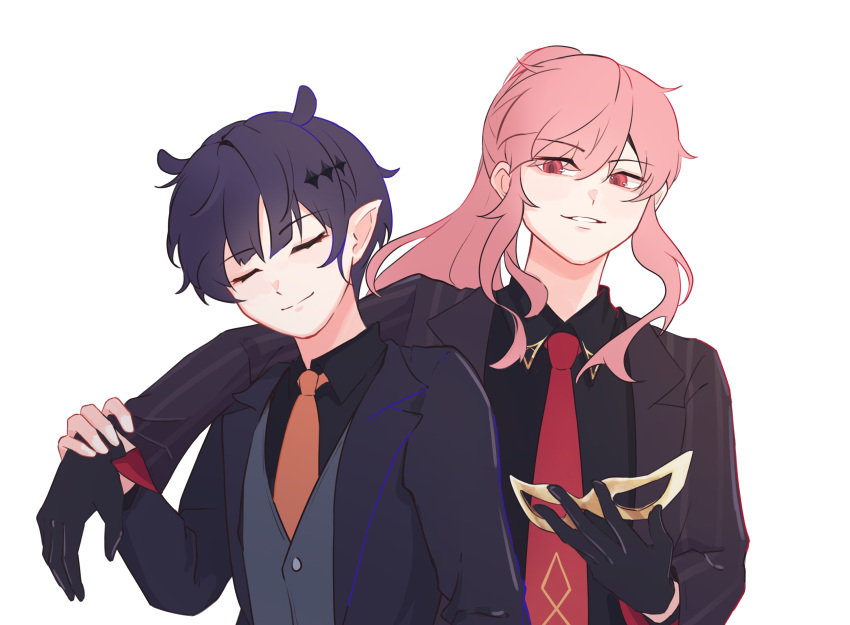 2boys, 2girls, closed_eyes, genderswap, genderswap_(ftm), highres, hololive, hololive_english