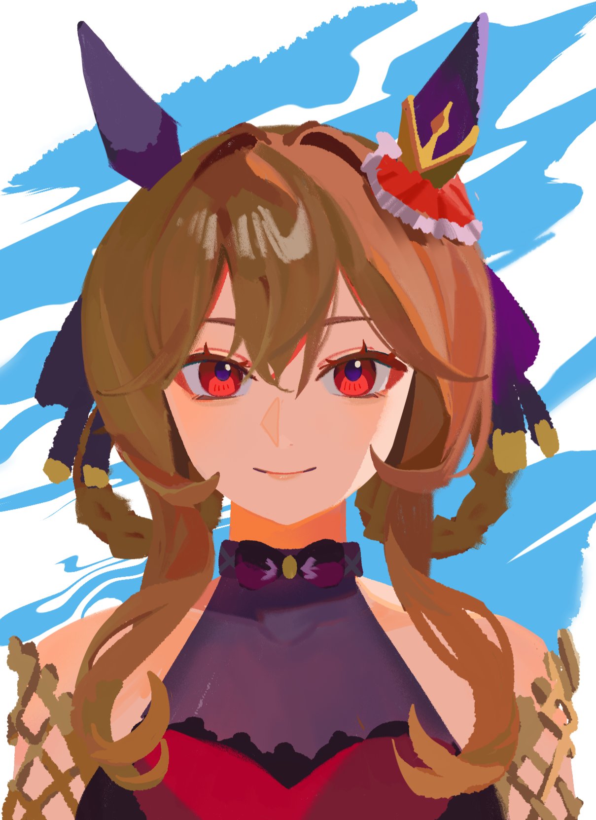 1girl, animal_ears, bare_shoulders, bow, bowtie, braid, braided_hair_rings, breasts