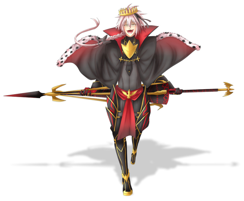 1boy, alter_servant, alternate_costume, alternate_hairstyle, androgynous, armor, astolfo_(fate), black_cape