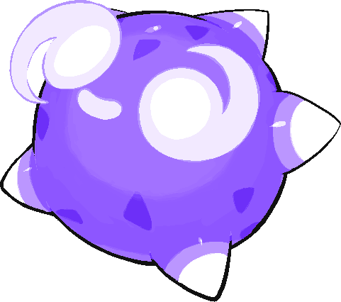 commentary_request, full_body, kawaanago, lowres, minior, minior_(core), minior_(violet_core), no_humans