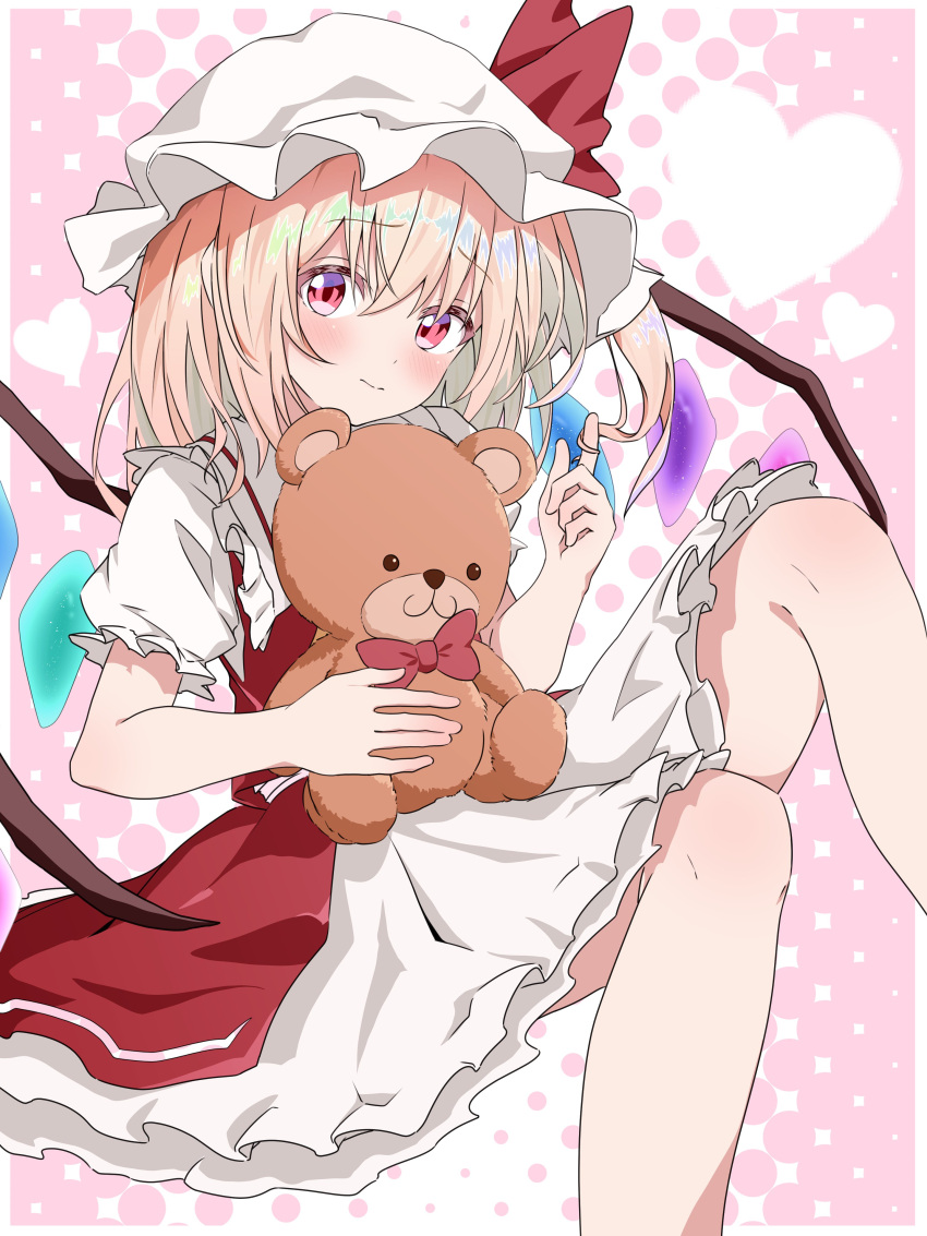 1girl, absurdres, aoi_1013ss, blonde_hair, blush, closed_mouth, commentary, crystal