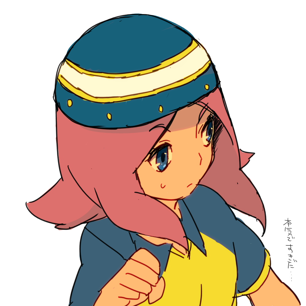 hat, inazuma_eleven, inazuma_eleven_(series), kangokun, pink_hair, zaizen_touko