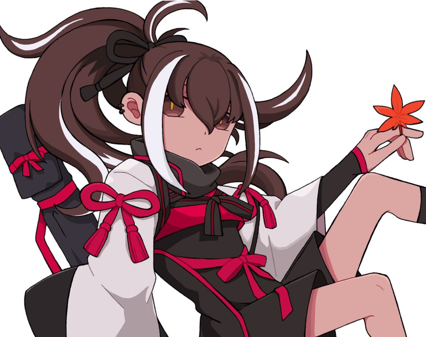 1girl, black_eyes, black_hair, earrings, expressionless, fate/grand_order, fate_(series), fingerless_gloves