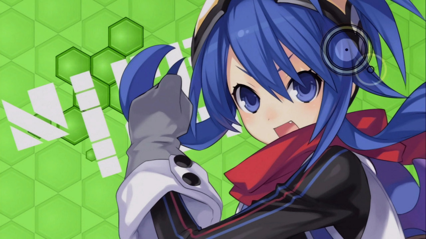 blue_eyes, blue_hair, hyperdimension_neptunia, nisa, tsunako