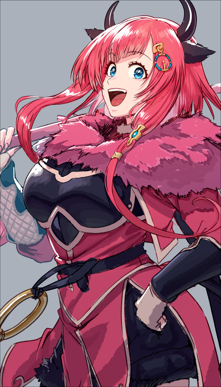 1girl, absurdres, aduti_momoyama, animal_ears, arm_guards, armor, blue_eyes, breastplate