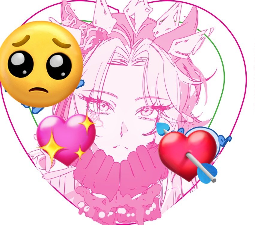 1girl, animal_ears, black_gloves, ear_covers, emoji, frown, gloves, heart_emoji
