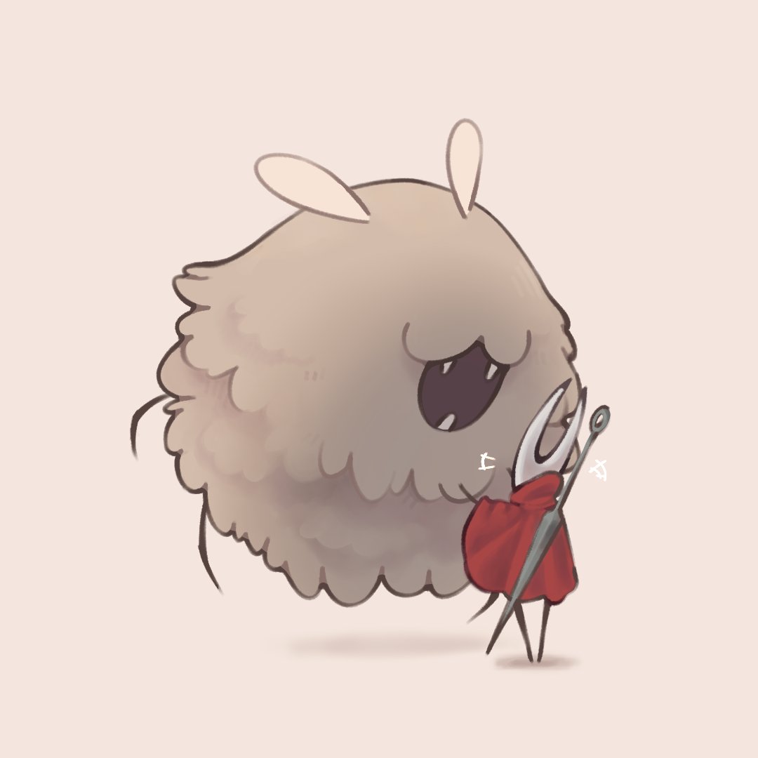 1girl, antennae, arthropod_girl, cloak, fangs, fluffy, from_behind, hollow_knight