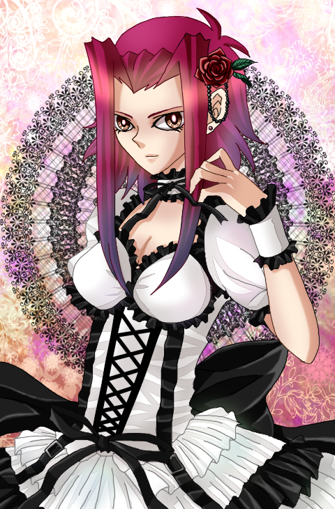 akiza_izinski, dress, frills, gothic_lolita, izayoi_aki, lolita_fashion, yu-gi-oh!, yugioh