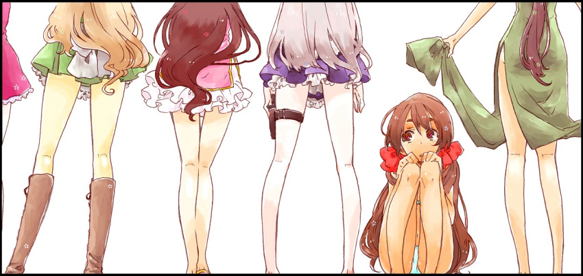 adapted_costume, alternate_costume, apron, axis_powers_hetalia, bare_legs, belarus_(hetalia), bikini, boots
