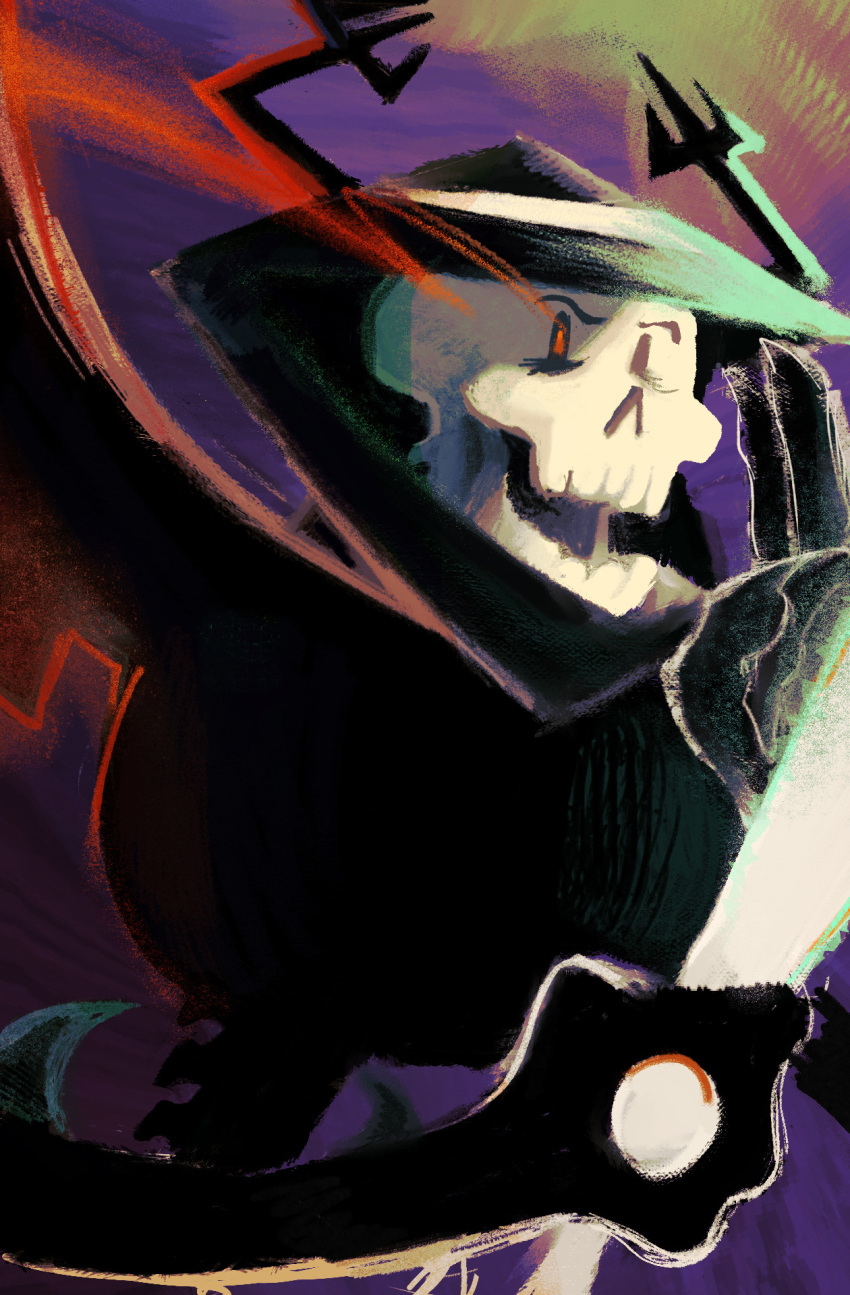 1boy, 2025, 2d, armor, black_armor, deltarune, digital_media, glowing, glowing_eye, helmet, holding, holding_sword, holding_weapon, humanoid, male, male_focus, male_only, monster, monster_boy, naggingatlas, orange_eyes, papyrus_(undertale), roaring_knight, skeleton, solo, sword, teeth, undead, undertale, utdr_(toby_fox), weapon