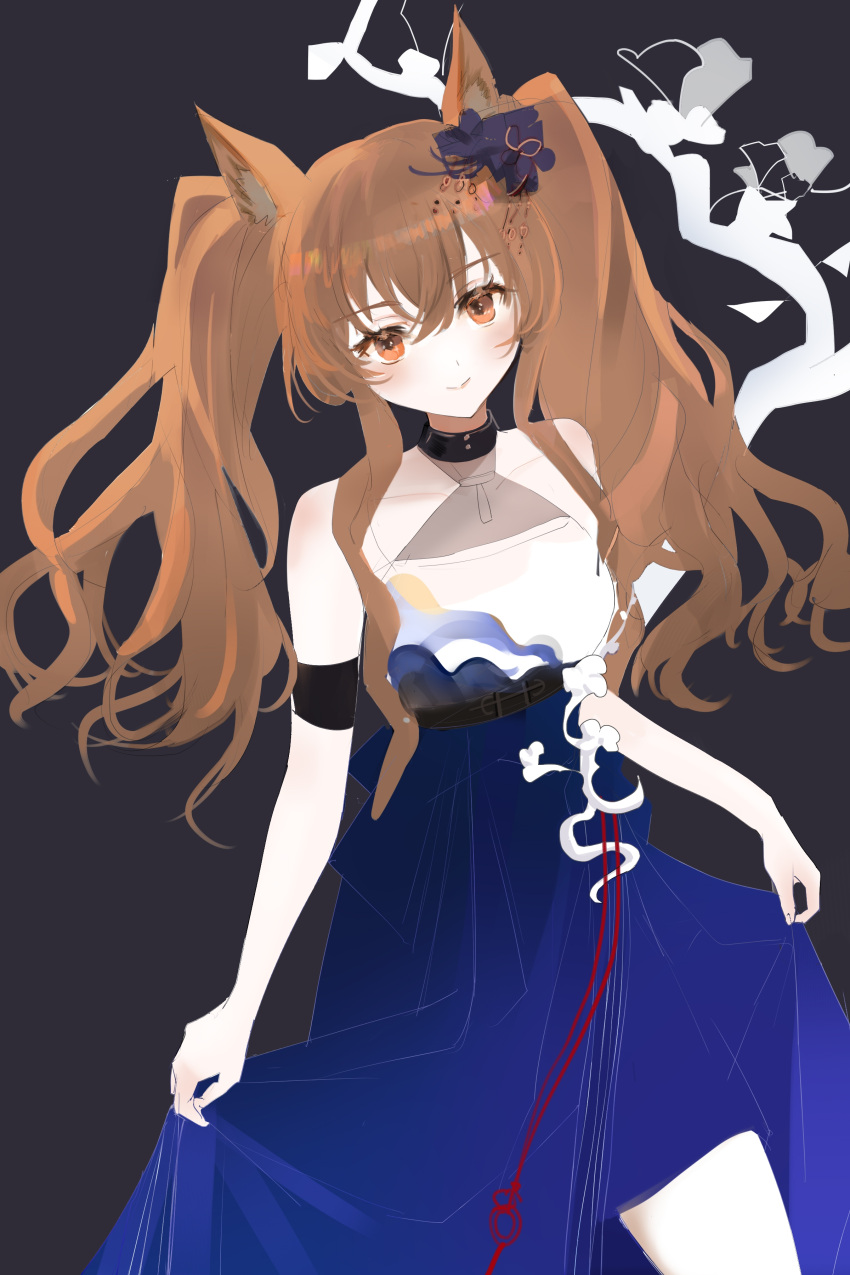 123800675, 1girl, :>, absurdres, ambience_synesthesia, angelina_(ambience_synesthesia_2025)_(arknights), angelina_(arknights), animal_ears