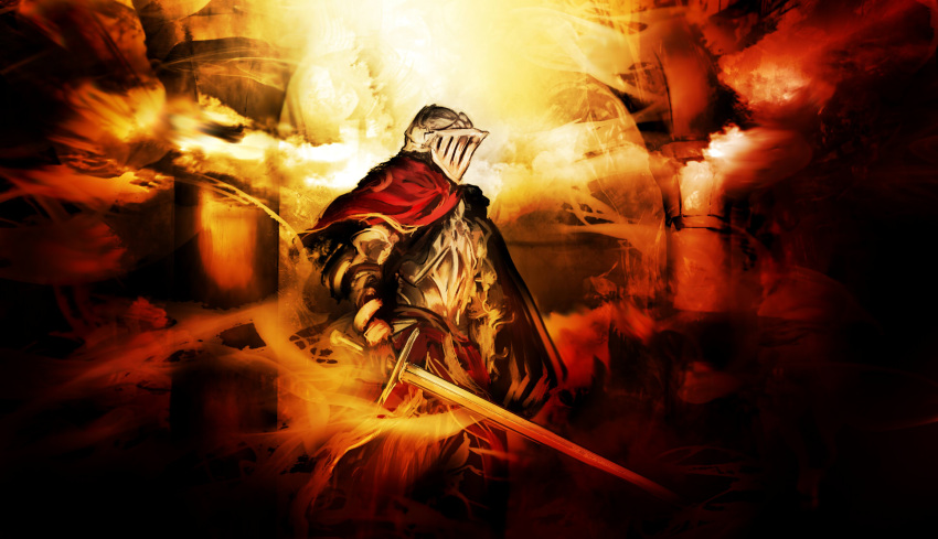 1boy, alva_the_wayfarer, armor, breastplate, cape, column, commentary_request, cowboy_shot