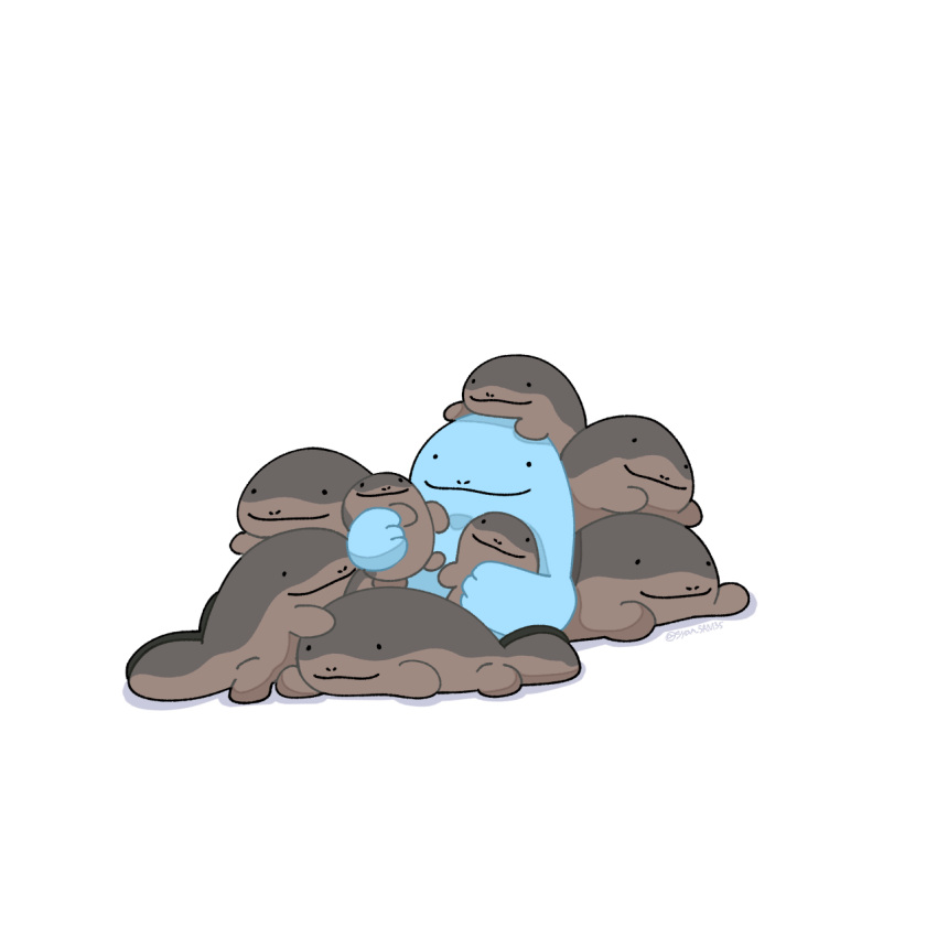 ._., character_doll, clodsire, closed_mouth, commentary_request, doll, highres, holding