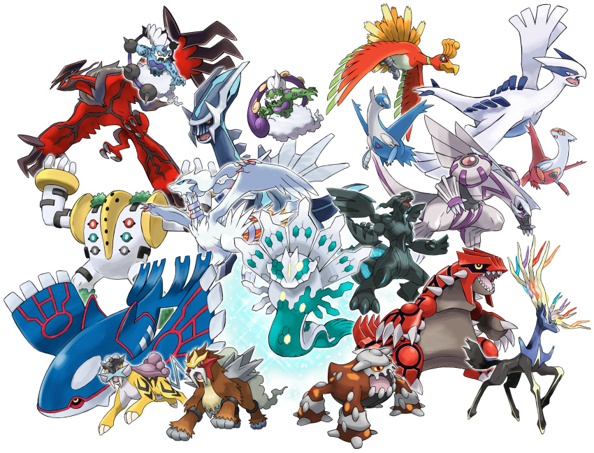 alternate_color, antlers, ariga_hitoshi, arms_up, bird, black_sclera, blue_eyes, blue_sclera