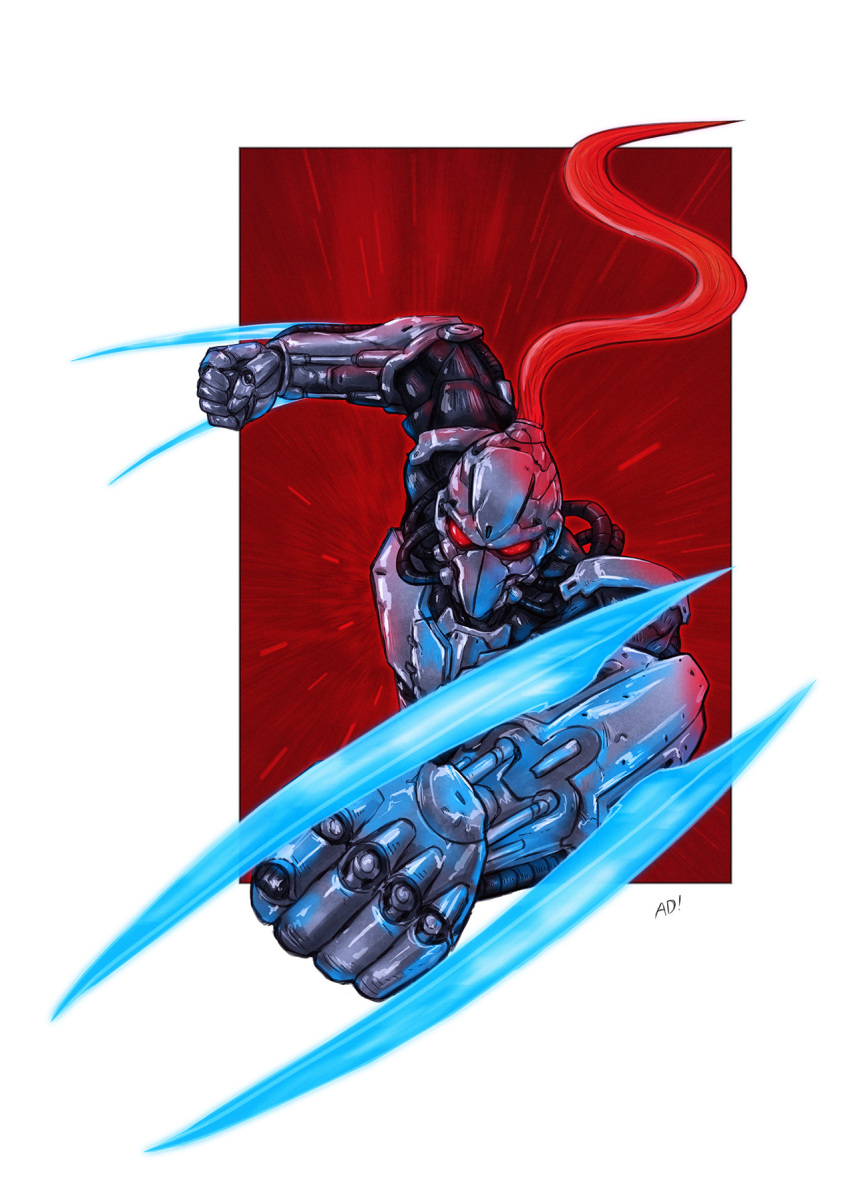 1other, ad!_(metalheadkomik), cybernetic, cyborg, foreshortening, fulgore, holding, holding_weapon