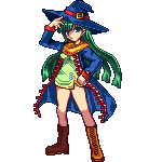 coat, green_hair, hat, long_hair, lowres, masou_shizuka, niino, pixel_art